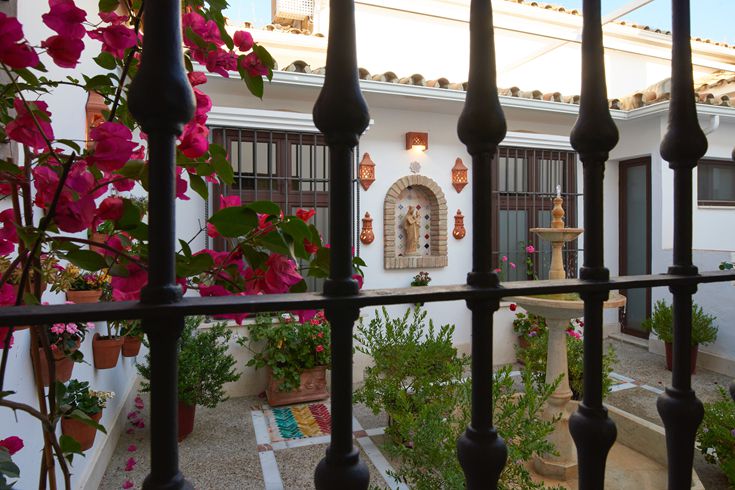 Patio enrejado